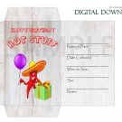 DIY Printable Seed Packet Template Digital Download PDF Happy Birthday Hot Stuff DIY Printable Seed Packet Template Digital Download PDF Happy Birthday Hot Stuff