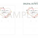 DIY Printable Necklace and Earring Display Card Template Digital Download PDF Floral Heart Handmade DIY Printable Necklace and Earring Display Card Template Digital Download PDF Floral Heart Handmade