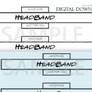 DIY Printable Head Band Display Wrap Tag Template Digital Download PDF DIY Printable Head Band Display Wrap Tag Template Digital Download PDF