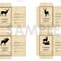 DIY Printable Seed Packet Template Digital Download PDF Masculine Caribou Deer Set of 4 Designs