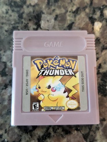 Pokemon Thunder Yellow  Gameboy pokemon, Pokemon, Pokemon games