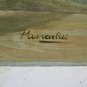 Painting Antique Signed Landscape Countryside