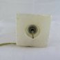 Table Lamp Desk in Alabaster Vintage half' Twentieth Century Abat Jour R85