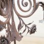 Chandelier Wrought Iron Forged by hand 4 Lights Antique Period First 900 Ch
