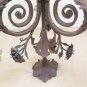 Chandelier Wrought Iron Forged by hand 4 Lights Antique Period First 900 Ch