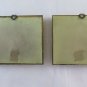 Two Small Painted to Oil Landscape Paintings with Frame Wooden Golden PS2