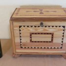 Box Vintage Jewelry Wooden Inlaid Box Bauletto Trunk Gf