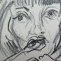 Drawing Pencil on Basket Portrait Woman that Eat Sketch Sketching Studio P28.8
