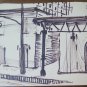 Six Sketching D'Author Drawings Preparatory View Station Railway Train P28.5