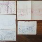 Six Sketching D'Author Drawings Preparatory View Station Railway Train P28.5