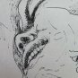 Old Drawing Years' 60 Facciamo Love not the War Author G.Pancaldi P28.9