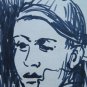 Old Drawing Sketch Studio for Portrait Male Faces Human Vintage P28.6