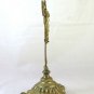 Crucifix Antique Bronze Golden Table Beginning '900 cross Christ GR6