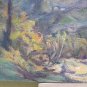 Painting Antique Landscape View Appennino Bolognese Painting Oil Board Signed