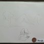 Old Sketch of Painter Modenese G.Pancaldi Nude Female & Faces