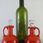 Cruet and Vinegar Dispenser Glass Colourful Vintage half '900 Design Modern R117