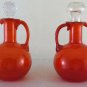 Cruet and Vinegar Dispenser Glass Colourful Vintage half '900 Design Modern R117