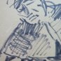 Painting Drawing Sketch on Basket Studio Figure Male Years' 50 Portrait P28.7