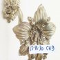 Hook Tie Backs in Bronze Chiselled Flower Shaped Raccoglitenda CH9