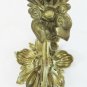Hook Tie Backs in Bronze Chiselled Flower Shaped Raccoglitenda CH9