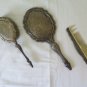 Set for Bathroom Mirror Brush Comb Antique Style Liberty Art Nouveau M1
