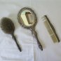 Set for Bathroom Mirror Brush Comb Antique Style Liberty Art Nouveau M1