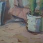 Landscape Spring Painting Vintage Oil on board Original Signed p6