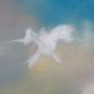 Modern Painting Years 1980's Signed Style Onirico Metaphysical Oil