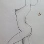 Drawing Period on Basket Sketch Studio Nude Feminine Pencil Sketch P28.9