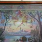Two Paintings Indian India Painted on Fabric with Shapes Female Asia PS1