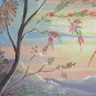 Two Paintings Indian India Painted on Fabric with Shapes Female Asia PS1