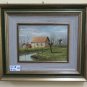 Painting Oil on Linen Signed Ascanio Cacciamali View Countryside Lombardy X9