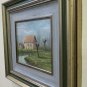 Painting Oil on Linen Signed Ascanio Cacciamali View Countryside Lombardy X9