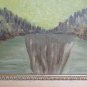 Painting Antique Oil on board Signed Landscape Alpine Cervino Matterhorn G24