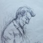 Drawing Sketch on Basket Studio for I Fugure Whole Pen & Pencil Vintage P28.7