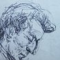 Drawing Sketch on Basket Studio for I Fugure Whole Pen & Pencil Vintage P28.7
