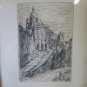 Landscape Ligure Di Giacomo Picollo Incision on Basket Signed Liguria G38