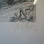 Landscape Ligure Di Giacomo Picollo Incision on Basket Signed Liguria G38
