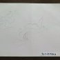 Drawing Sketch of Painter Modenese G.Pancaldi Nude Female Beach P28.9