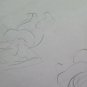 Drawing Sketch of Painter Modenese G.Pancaldi Nude Female Beach P28.9