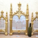 Three Ancient Frames Golden Neogotico Frame Antique Triptych Wood Golden GR10