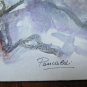 Watercolour Vintage Landscape Winter with Snow Signed Pancaldi Orginal p11