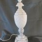 Lamp Abat Jour Table Living Room White Marble Veined Vintage R128