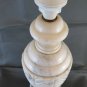 Lamp Abat Jour Table Living Room White Marble Veined Vintage R128
