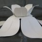 Ceiling Light Chandelier Antique White with Leaves Style Liberty Art Nouveau CH7