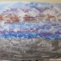 Painting Abstract Modern Vintage Painting with Technical Experimental Ice P33.8