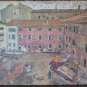 Painting Vintage half' Twentieth Century Oil on board View Country with Truck p8