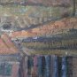 Painting Vintage half' Twentieth Century Oil on board View Country with Truck p8