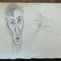 Sketch Pencil Studio Preparatory Drawing Face Man Author G.Pancaldi P28.5