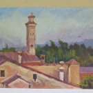 Painting Vintage Landscape to Oil Impressionist Twentieth Century 900 Pancaldi